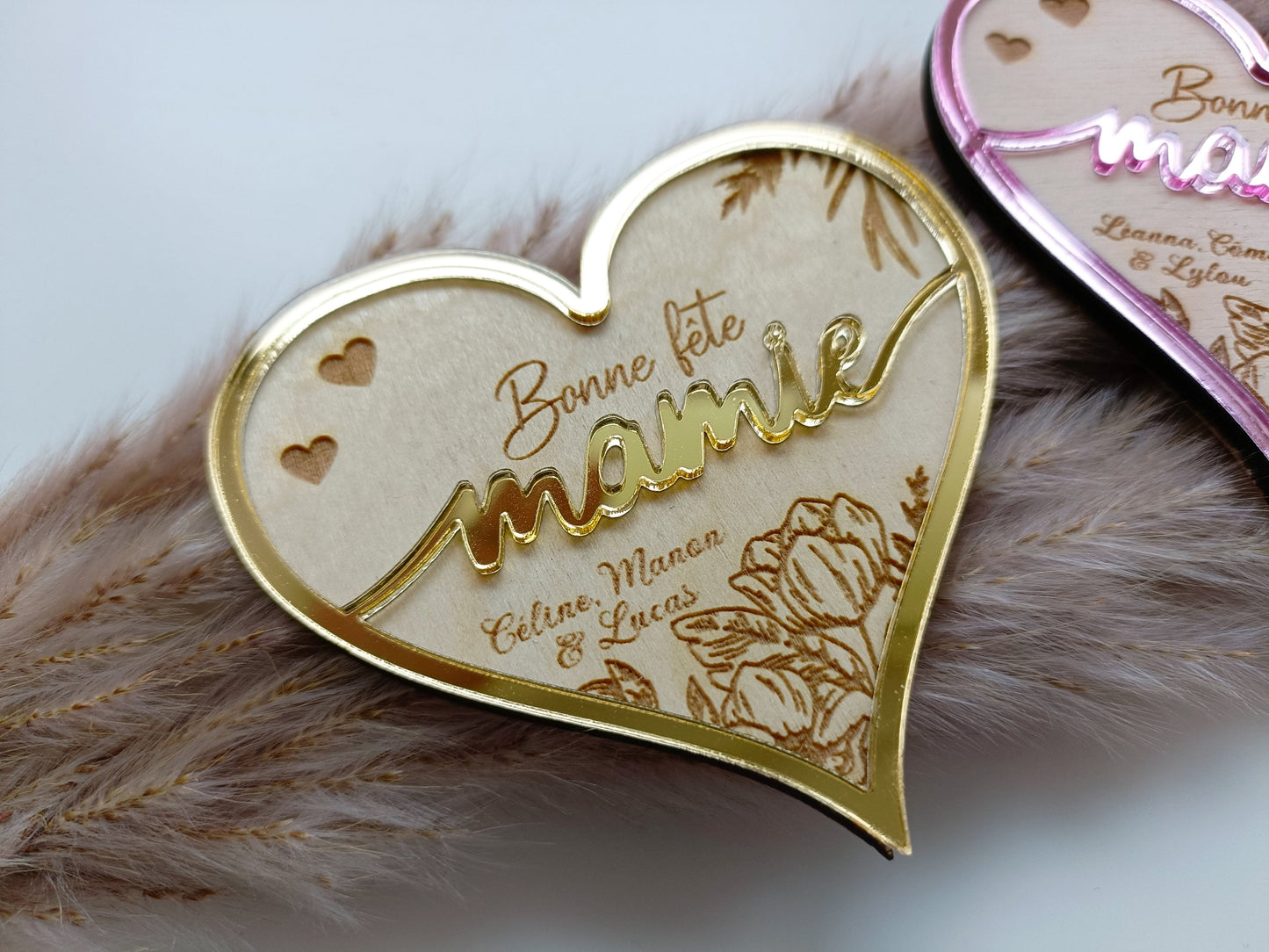 Magnet Coeur Floral