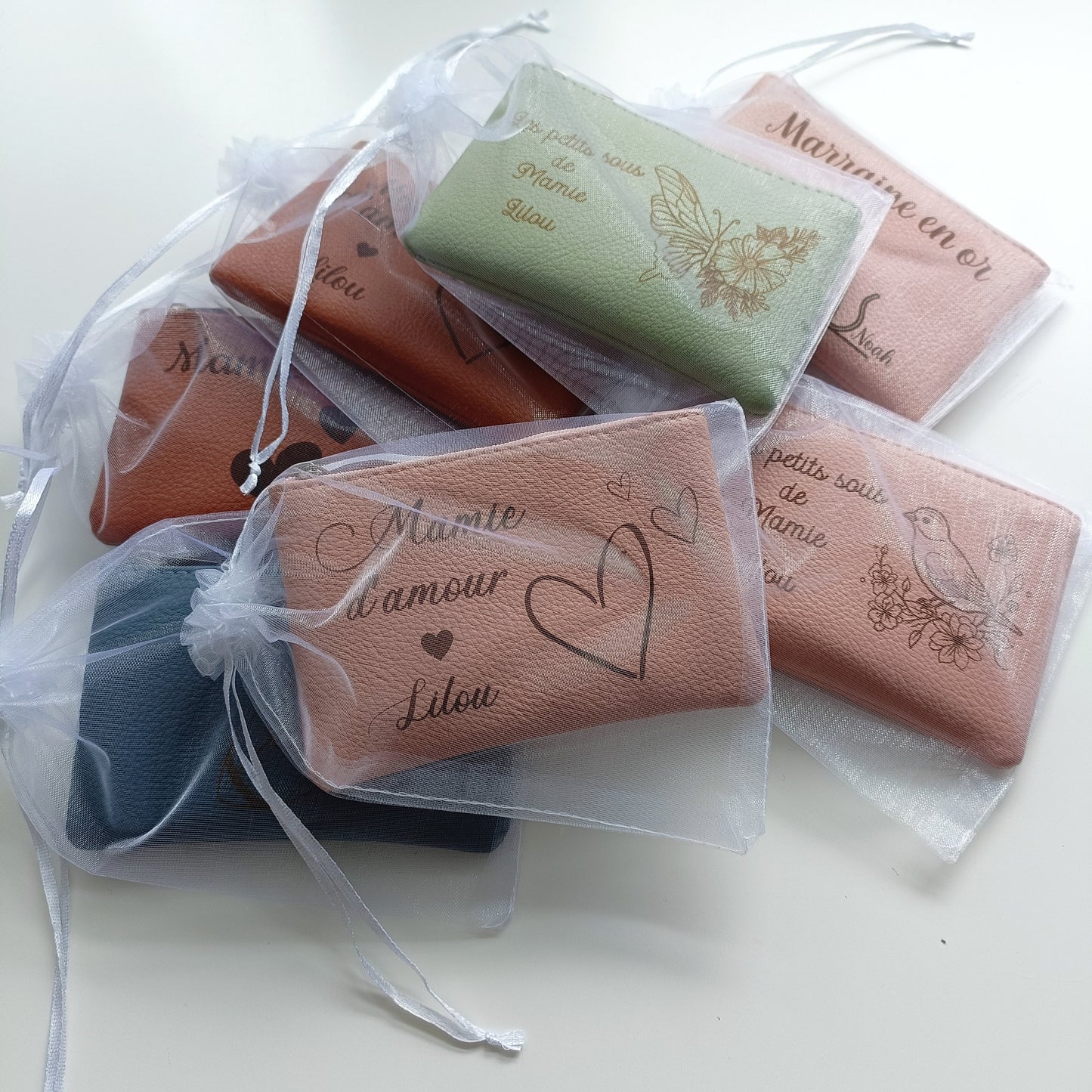 Porte monnaie en cuir personnalisé