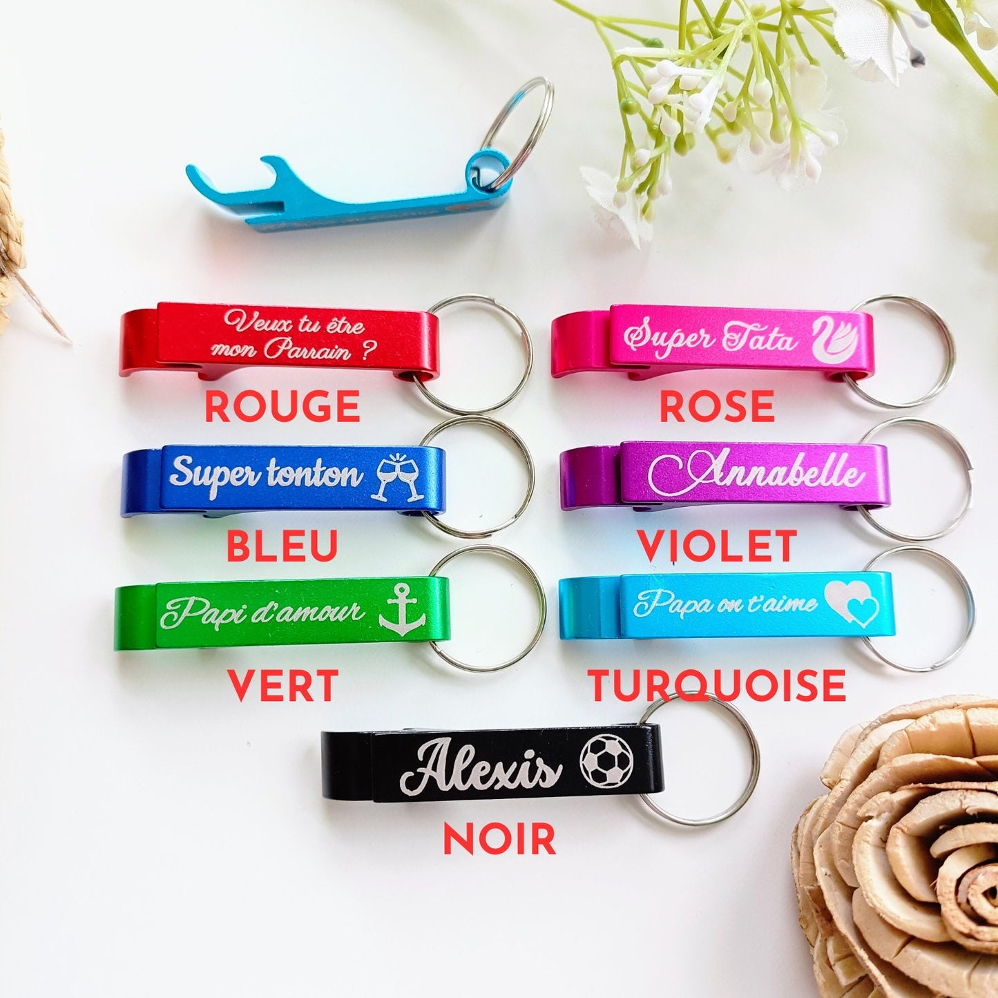 Bottle opener key ring