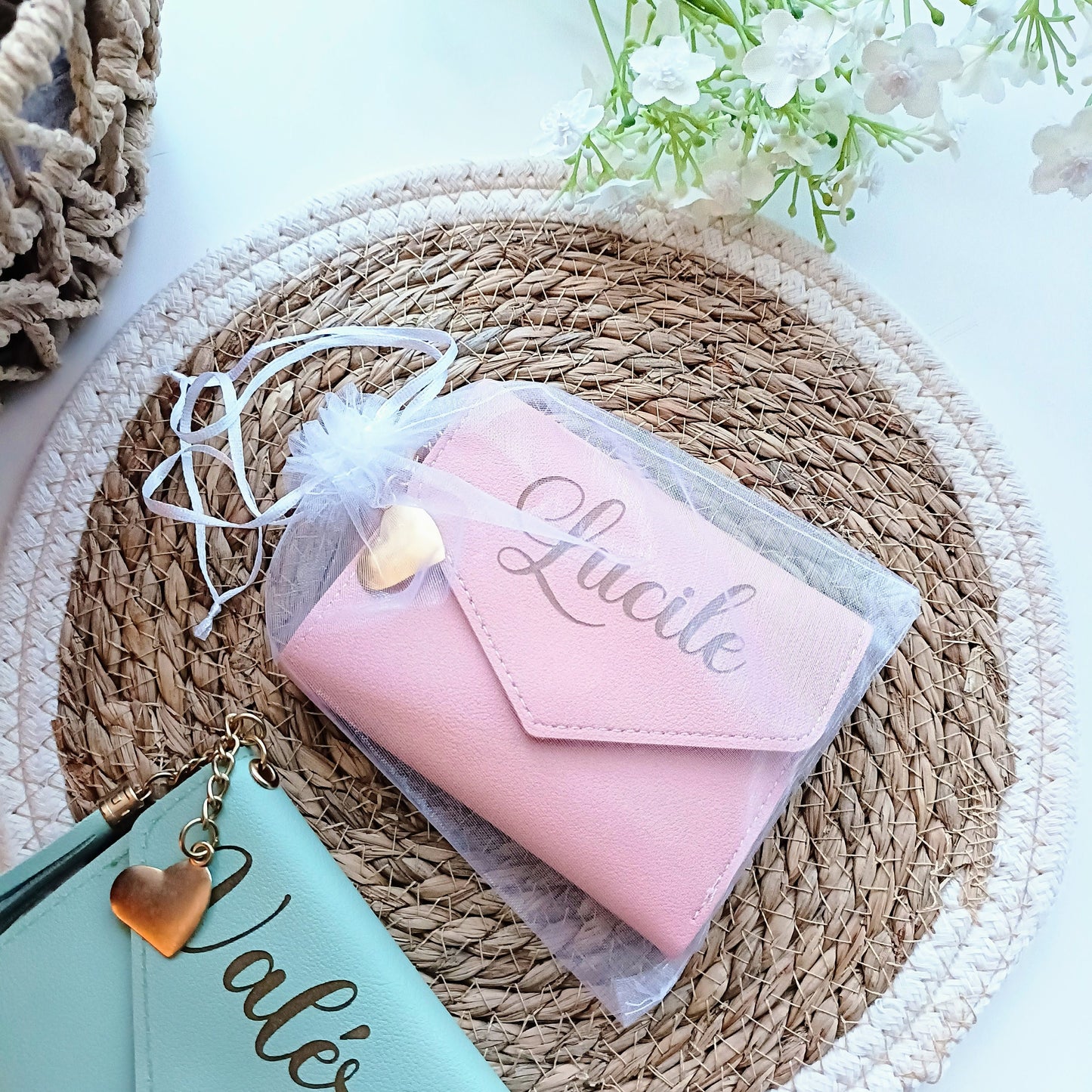 Lederhandtasche oder Brieftasche