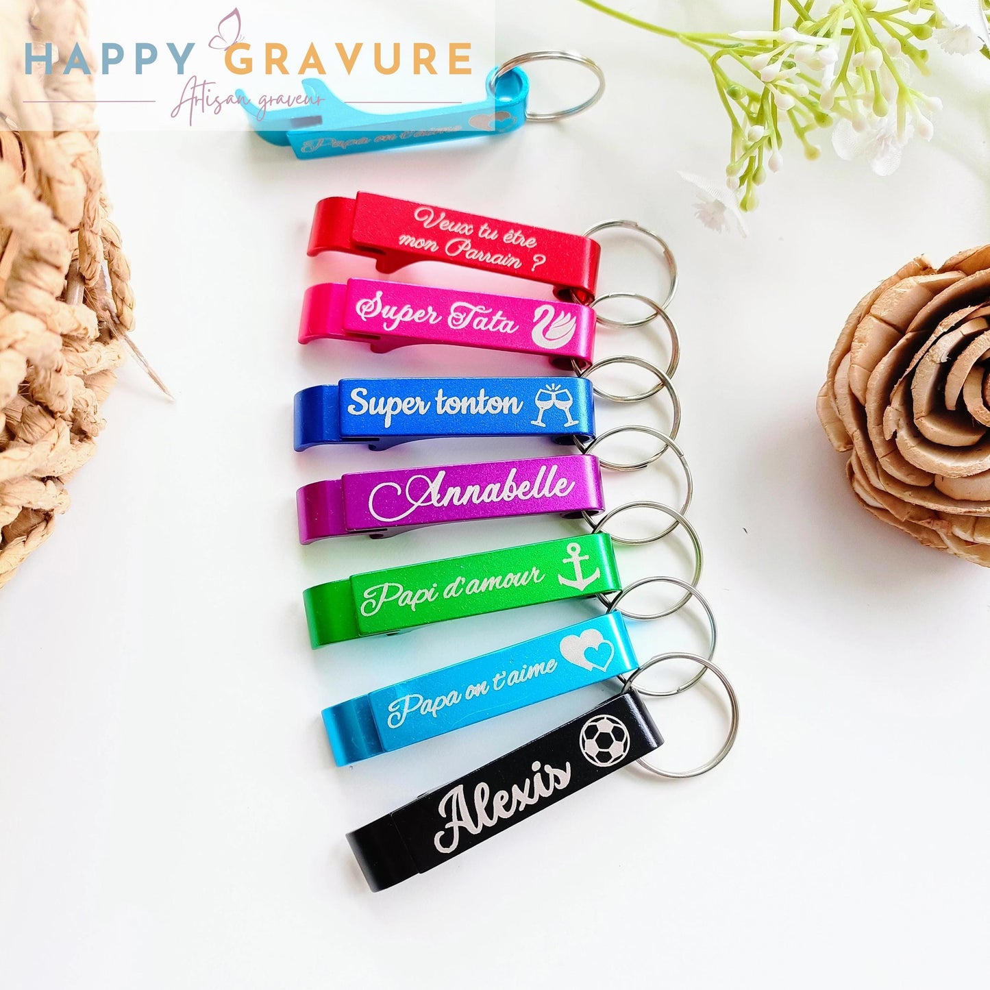 Bottle opener key ring