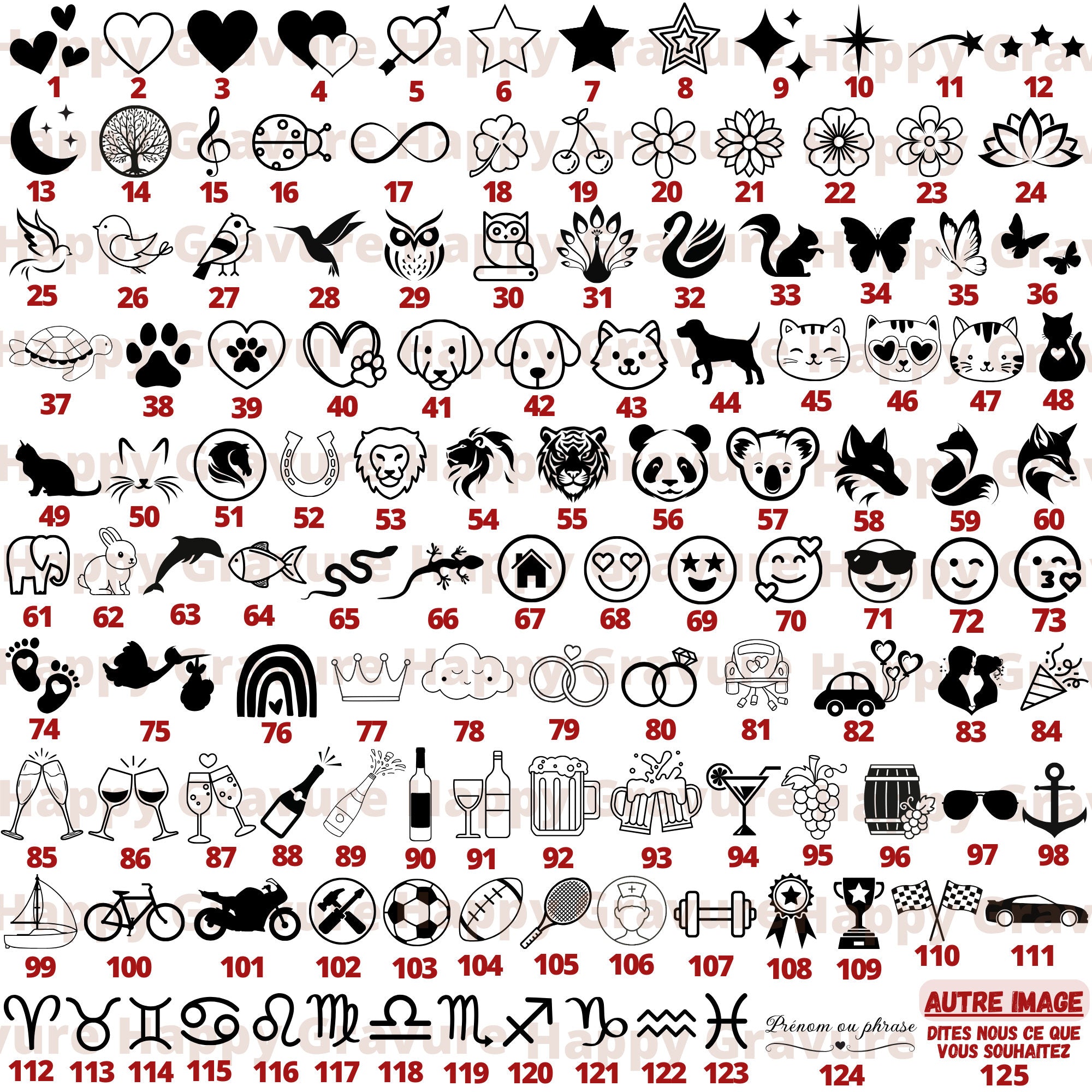 Porte clés en cuir personnalisé - Cadeau anniversaire, fête des mères, grands-mères, pères, grands-pères, maitresse, atsem Happy Gravure®