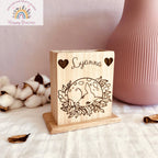 Pot ou porte crayon personnalisé en bois Happy Gravure