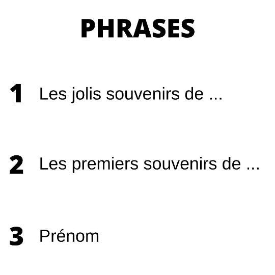 Valise naissance Happy Gravure