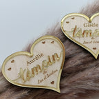 Magnet Coeur Témoin Happy Gravure