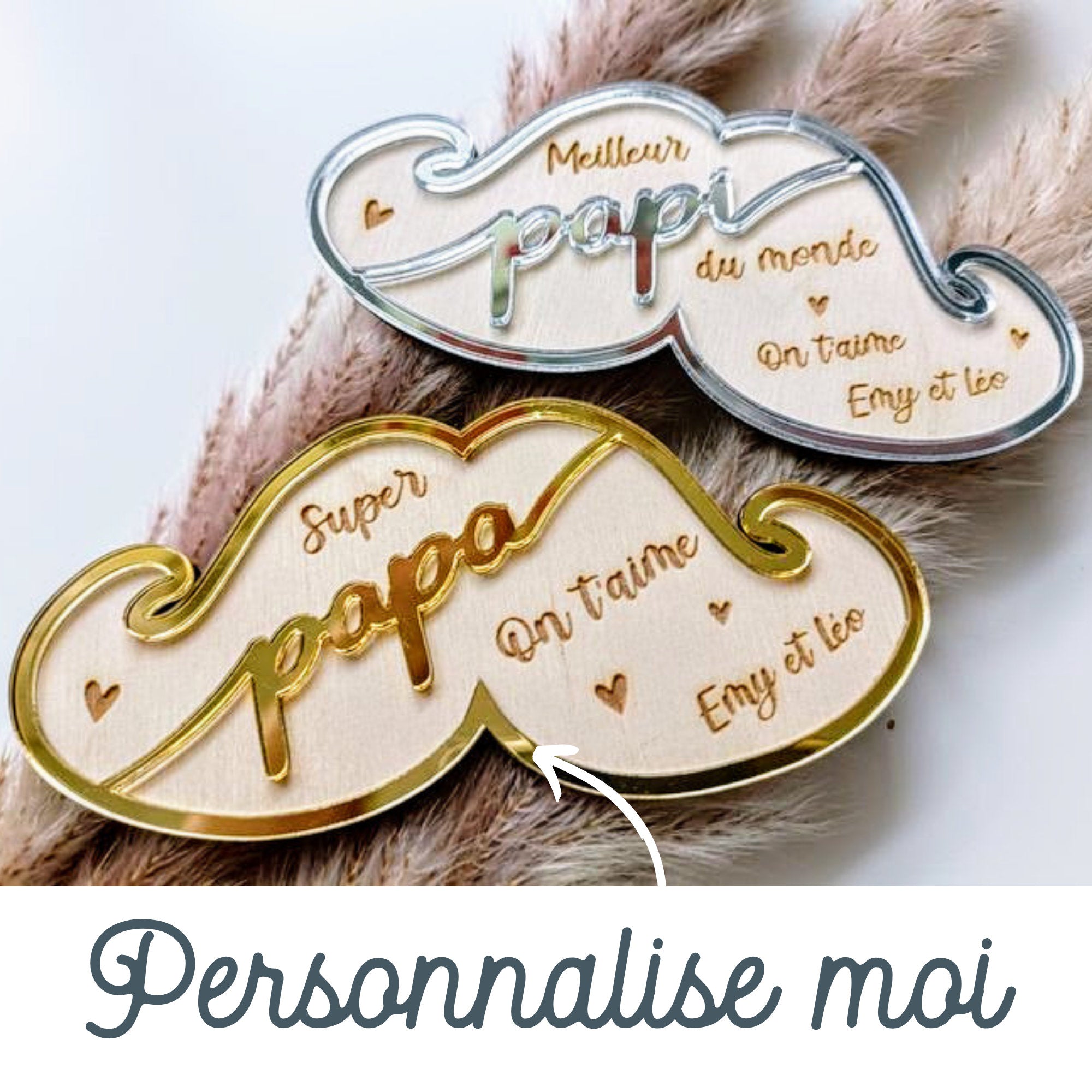 Magnet Moustache Super ... Happy Gravure