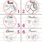 Support porte bracelet Happy Gravure