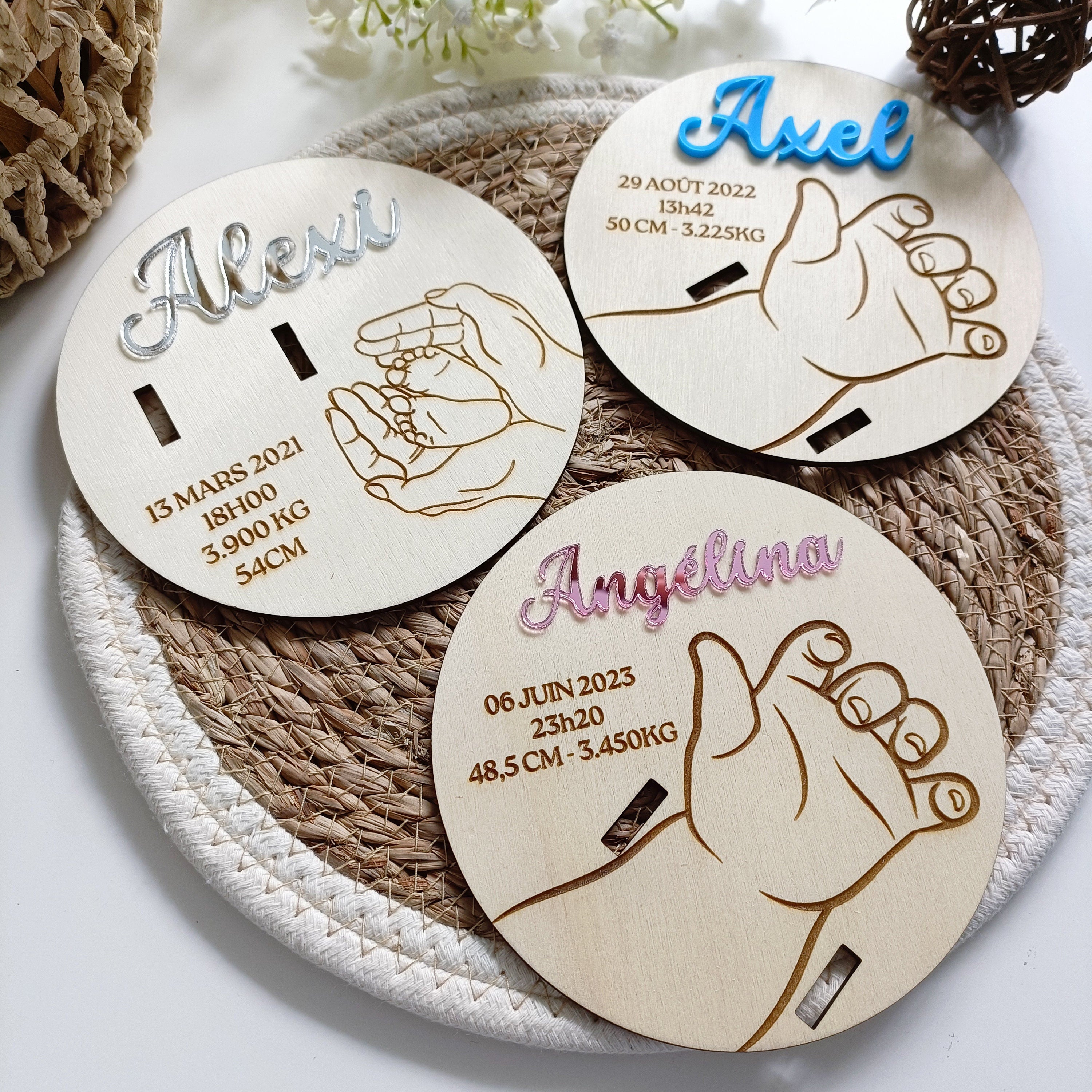 Support porte bracelet Happy Gravure