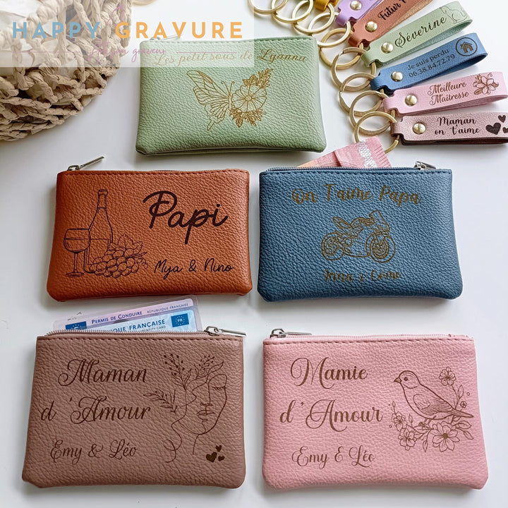 Personalized leather wallet