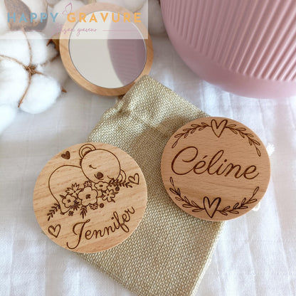 Miroir personnalisé en bois