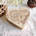 Boite coeur de naissance Happy Gravure