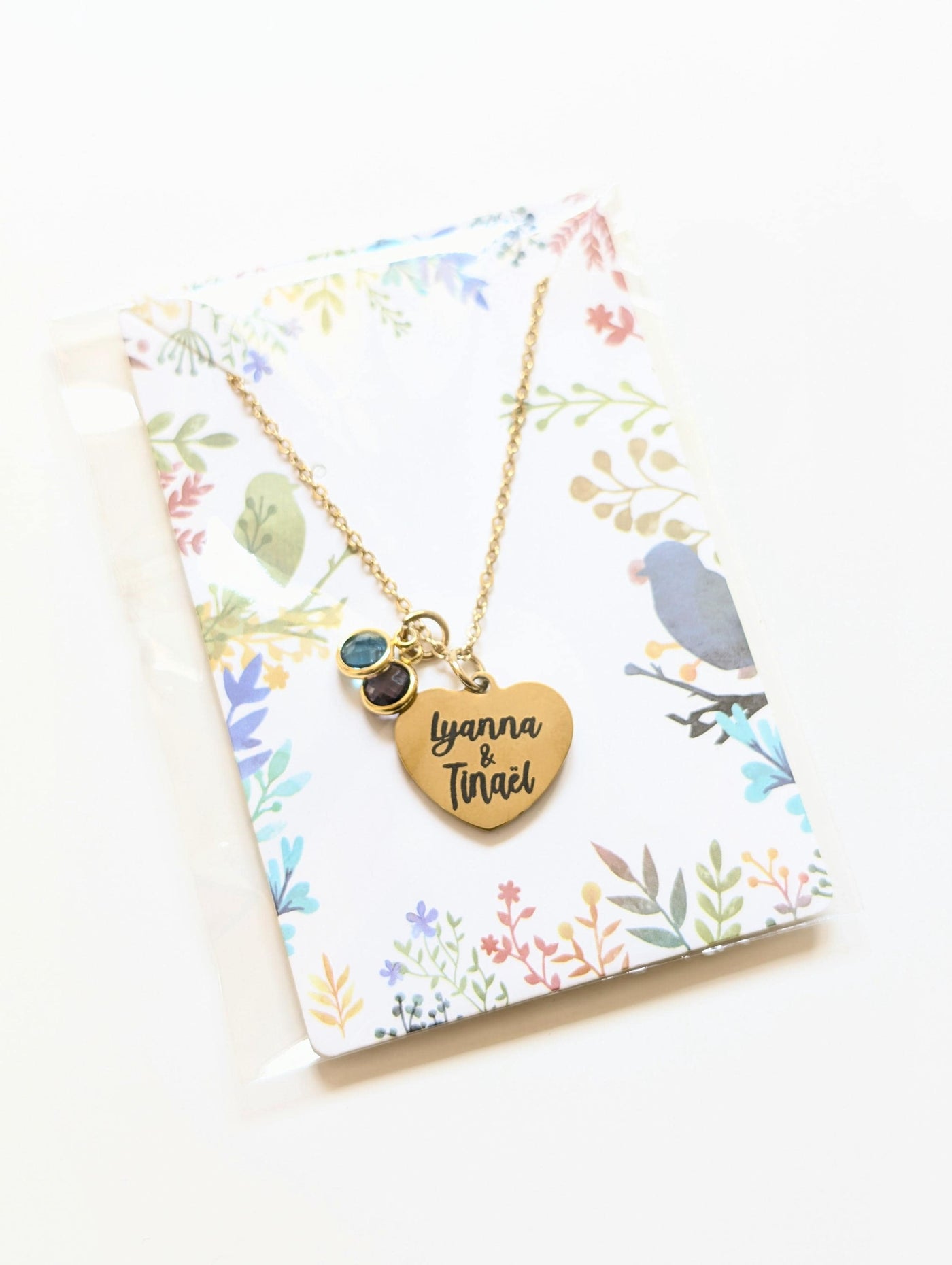 Collier coeur Pierre naissance