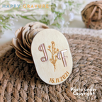Magnet personnalisé en bois | Cadeau idéal Saint-Valentin, Save the Date, Evenement, Fête, Anniversaire Happy Gravure®